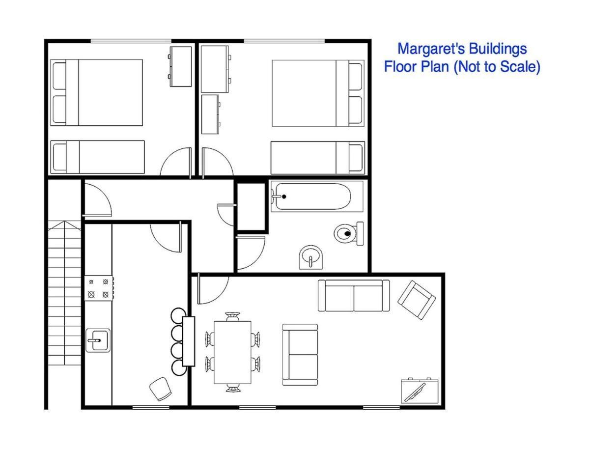 Spacious City Centre Apartment Bath Buitenkant foto